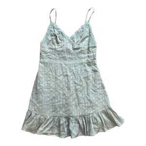 Illa Illa Light Blue Crochet I’ll Admit Dress S